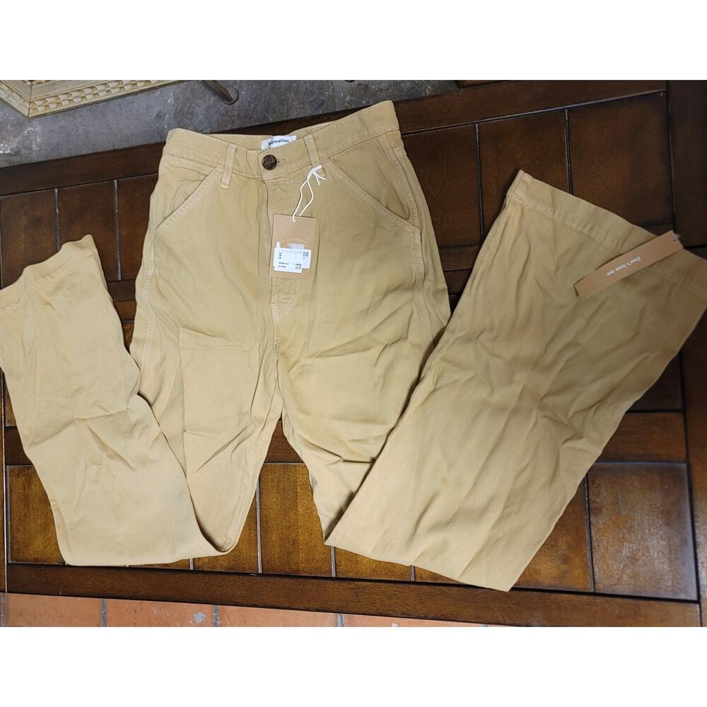 Reformation size 28" x  31" Flare bell bottom wheat jeans pants NEW